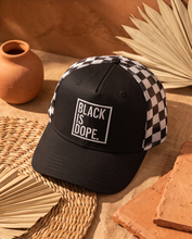 Load image into Gallery viewer, Black is Dope Trucker hat
