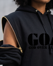 Load image into Gallery viewer, G.O.A.T (God over all things) Zippered hoodie/sweatshirt
