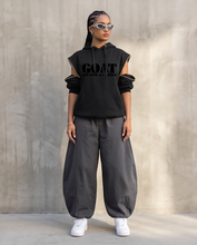 Load image into Gallery viewer, G.O.A.T (God over all things) Zippered hoodie/sweatshirt
